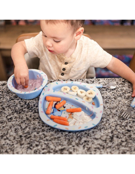 Set de Comida Bluey 4 Piezas para Niños - Libre de BPA Set de Comida Bluey 4 Piezas para Niños - Libre de BPA