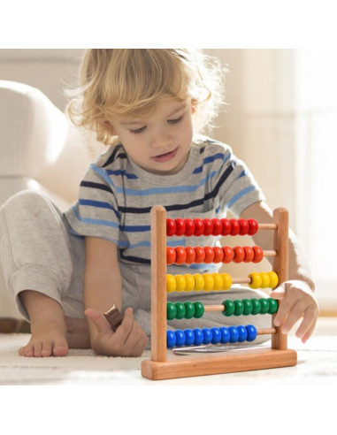 Ábaco de Madera Toyvian para Niños - Juguete Educativo 15x15 cm