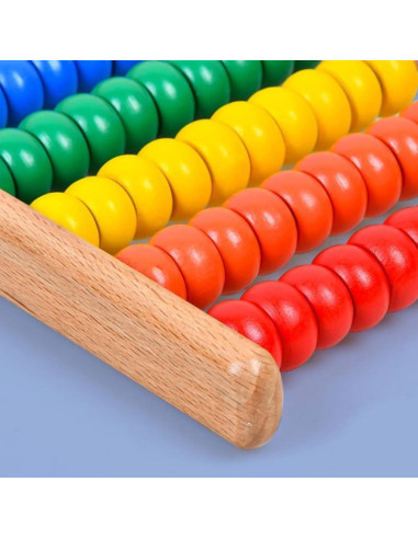 Ábaco de Madera Toyvian para Niños - Juguete Educativo 15x15 cm