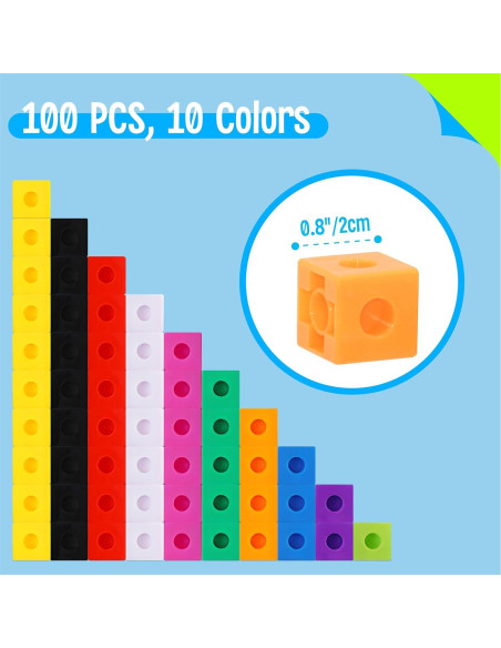 Set de 100 Cubos de Matemáticas SpriteGru para Preescolar Set de 100 Cubos de Matemáticas SpriteGru para Preescolar