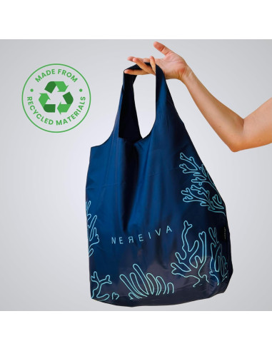 Paquete de 4 bolsas de compras plegables Nereiva - 25 kg