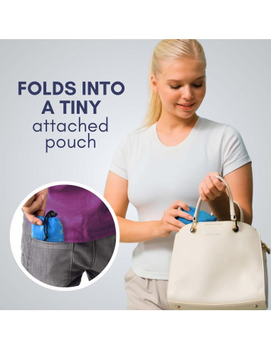Paquete de 4 bolsas de compras plegables Nereiva - 25 kg