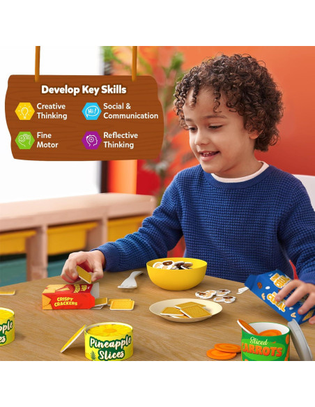 Juego de supermercado Skillmatics - 100 piezas para niños Juego de supermercado Skillmatics - 100 piezas para niños