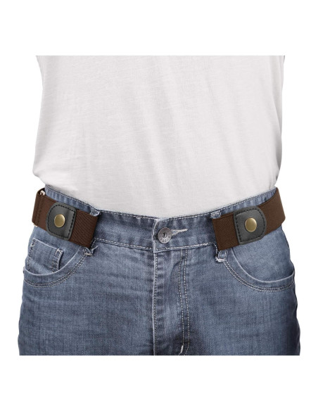 Cinturón Elástico Sin Hebilla Werforu para Hombres 3.5cm Cinturón Elástico Sin Hebilla Werforu para Hombres 3.5cm