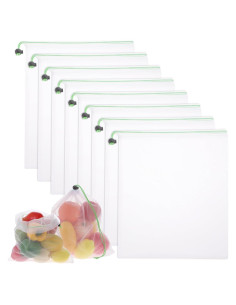 8 Bolsas Reutilizables de Malla TIESOME 35x30cm Ecológicas