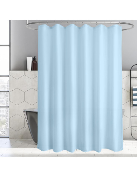 Forro de Cortina de Ducha Titanker 178x183 cm Azul Bebé Impermeable Forro de Cortina de Ducha Titanker 178x183 cm Azul Bebé Impermeable