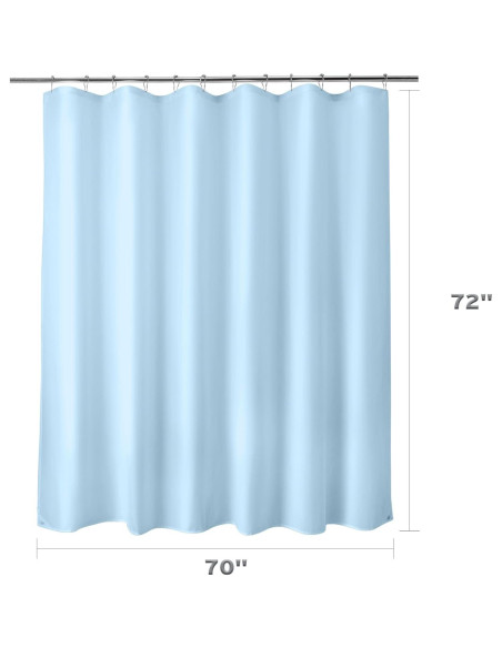 Forro de Cortina de Ducha Titanker 178x183 cm Azul Bebé Impermeable Forro de Cortina de Ducha Titanker 178x183 cm Azul Bebé Impermeable