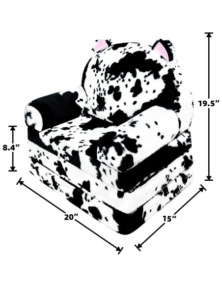 Silla Plegable 2 en 1 QIUODO para Niños Vaca y Gato Silla Plegable 2 en 1 QIUODO para Niños Vaca y Gato