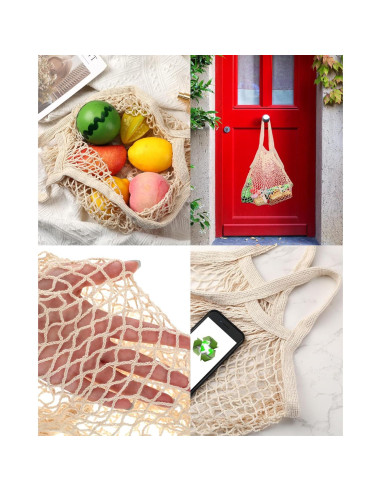 Bolsas de Compras de Malla Reutilizables Eccliy - 12 Piezas