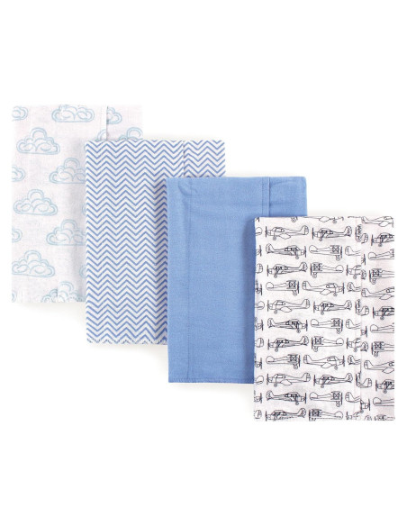 Pañales de Eructo Hudson Baby Algodón Flannel Unisex Avión Pañales de Eructo Hudson Baby Algodón Flannel Unisex Avión