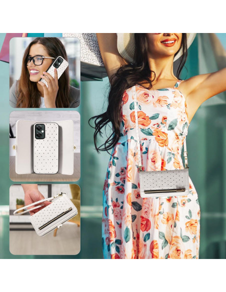Funda Cartera Asuwish para OnePlus Nord N30/CE 3 Lite Blanca Funda Cartera Asuwish para OnePlus Nord N30/CE 3 Lite Blanca