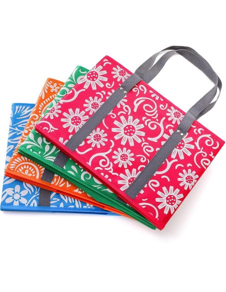 Bolsas de Compras Reutilizables Yarlung 4 Piezas Plegables Bolsas de Compras Reutilizables Yarlung 4 Piezas Plegables