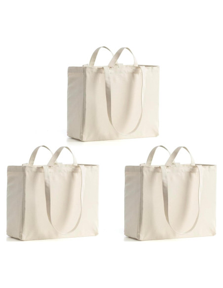 Bolsa de Lona Reutilizable LINICE 3 Paquete 38x33x17cm Bolsa de Lona Reutilizable LINICE 3 Paquete 38x33x17cm
