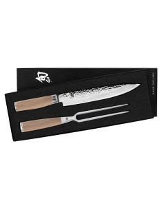 Conjunto de Tallado Shun Premier Blonde 2 Piezas - Cuchillo 24.1 cm