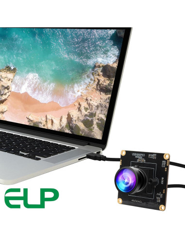 Cámara USB ELP 2K 0.0001Lux Gran Angular 1080P para PC
