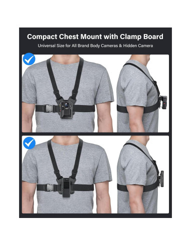 Soporte Doble para Hombro BOBLOV para Cámara Corporal Ajustable