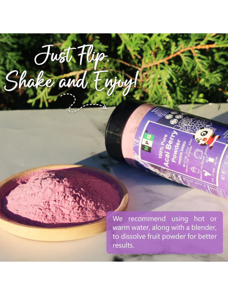 Polvo de Acai Liofilizado NPG 198 g - Superalimento Vegano Polvo de Acai Liofilizado NPG 198 g - Superalimento Vegano
