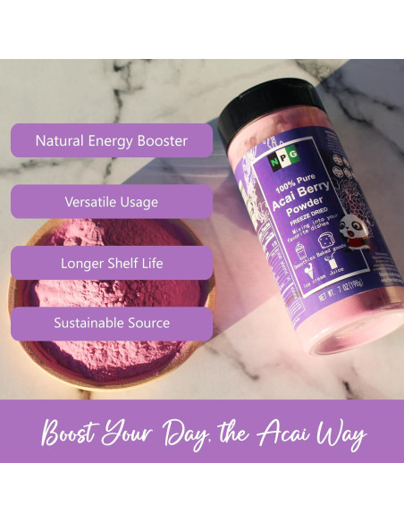 Polvo de Acai Liofilizado NPG 198 g - Superalimento Vegano Polvo de Acai Liofilizado NPG 198 g - Superalimento Vegano