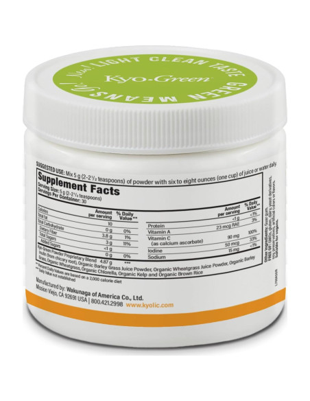 Mezcla de Bebida Energética Kyo-Green 150g - Superalimentos Mezcla de Bebida Energética Kyo-Green 150g - Superalimentos