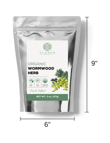 Té de Ajenjo Orgánico Elanen Naturals 57g - Artemisia absinthium Té de Ajenjo Orgánico Elanen Naturals 57g - Artemisia absinthium