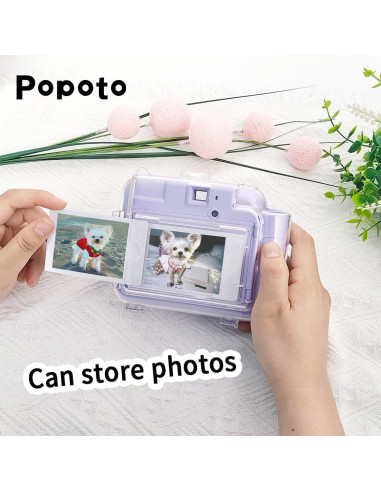 Cámara Instantánea POPOTO con Accesorios y Stickers Verde