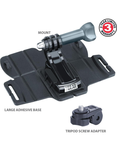 Soporte Adhesivo para Cámara de Acción USA Gear - 4 Piezas - Resistente al Agua Soporte Adhesivo para Cámara de Acción USA Gear - 4 Piezas - Resistente al Agua