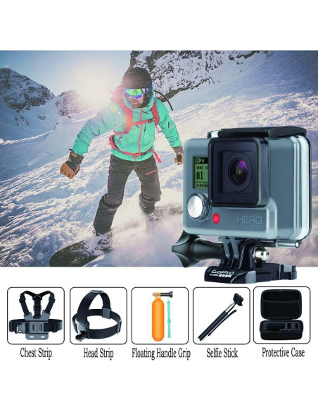 Kit de Accesorios 18 en 1 Navitech para Cámara de Acción EKEN H9s Kit de Accesorios 18 en 1 Navitech para Cámara de Acción EKEN H9s