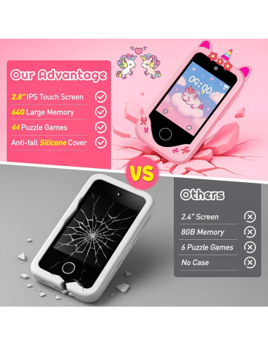Teléfono Inteligente para Niños XBENDON S5 Rosa 64GB