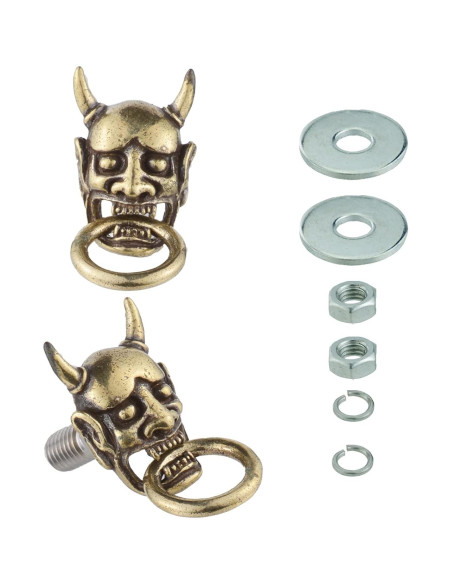 Tornillos Antirrobo para Placa de Licencia Temzzer - 2 Pcs Cobre Tornillos Antirrobo para Placa de Licencia Temzzer - 2 Pcs Cobre
