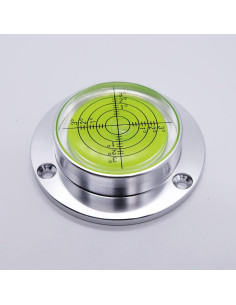 Nivel de Burbuja Redondo GEONASSUR 60mm Aluminio Verde 2