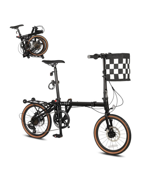 Bicicleta Plegable BGGFNZ 16" 7 Velocidades Frenos de Disco Bicicleta Plegable BGGFNZ 16" 7 Velocidades Frenos de Disco