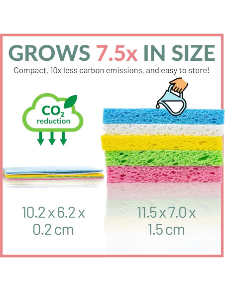 Esponjas Compostables bioGo 30 Unidades - Ecológicas y Suaves Esponjas Compostables bioGo 30 Unidades - Ecológicas y Suaves