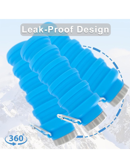 Botella de Agua Plegable YCT 500ml Silicona Reutilizable Botella de Agua Plegable YCT 500ml Silicona Reutilizable