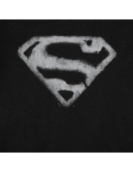 Top Corto de Manga Corta Popfunk Superman para Mujeres - Negro Top Corto de Manga Corta Popfunk Superman para Mujeres - Negro
