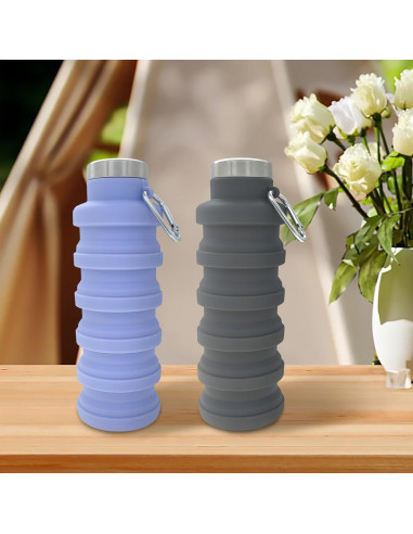 Botella de Agua Plegable YCT 500ml Silicona Reutilizable