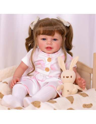 Muñeca Reborn Realista BABESIDE 50.8 cm con Pecas para Niños