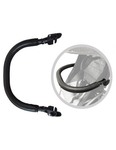 Barra de Parachoques para Cochecito BBZ Yoyo/Yoya - Cuero PU Negro