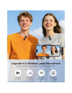 Micrófono Mini Inalámbrico ZOPPLM WM189 para iPhone y Android 2
