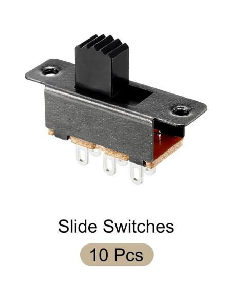 Interruptor deslizante 2P2T Rebower 6mm 10 Pcs para electrónica Interruptor deslizante 2P2T Rebower 6mm 10 Pcs para electrónica