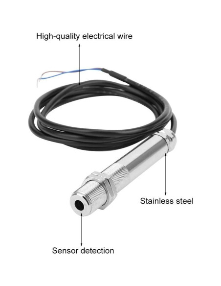 Sensor de Temperatura Infrarrojo Hyuduo 0-300 C con Sonda de Acero Sensor de Temperatura Infrarrojo Hyuduo 0-300 C con Sonda de Acero