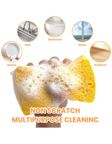 Esponjas de Celulosa Natural Derloyo - 8 Unidades Ecológicas