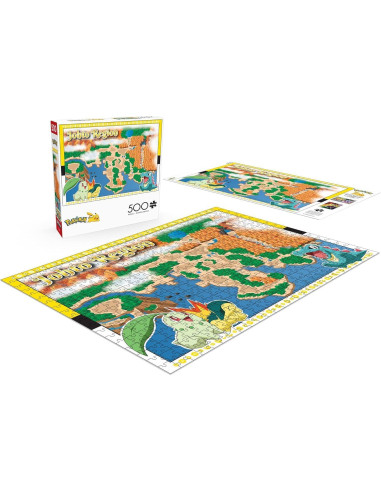 Rompecabezas 500 Piezas Buffalo Games Pokémon Johto 54x38cm