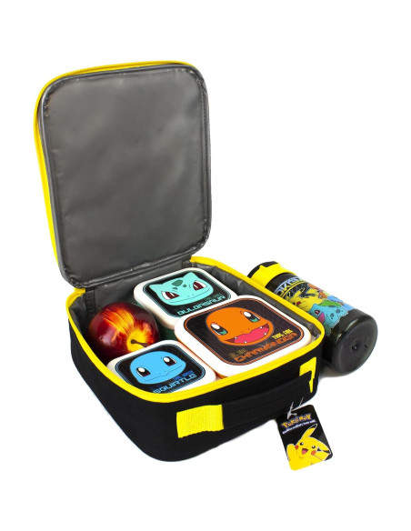 Set Bolsa de Almuerzo Pokemon 5 Piezas - Pikachu y Amigos Set Bolsa de Almuerzo Pokemon 5 Piezas - Pikachu y Amigos