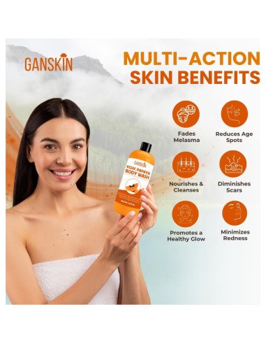 Jabón Corporal Ganskin Ácido Kójico y Papaya 100g - Ilumina Piel
