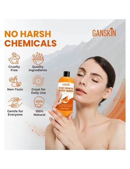 Jabón Corporal Ganskin Ácido Kójico y Papaya 100g - Ilumina Piel Jabón Corporal Ganskin Ácido Kójico y Papaya 100g - Ilumina Piel