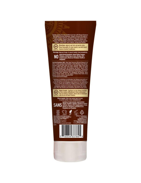Champú Hidratante Desert Essence Coco 2x227g - Suave y Natural Champú Hidratante Desert Essence Coco 2x227g - Suave y Natural