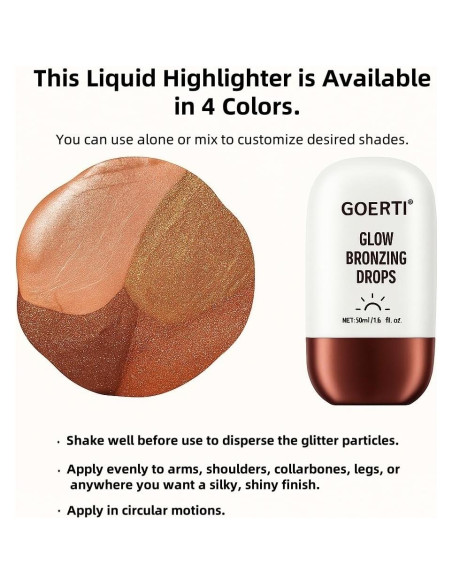 Aceite Brillante Corporal Goerti 50ml - Iluminador Bronceado Aceite Brillante Corporal Goerti 50ml - Iluminador Bronceado