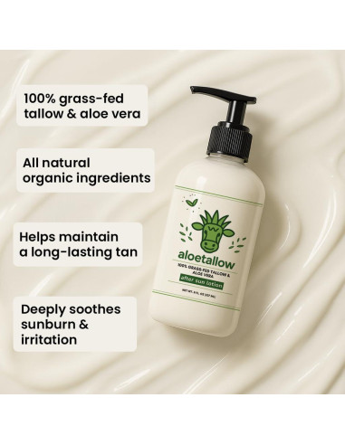 Loción Después del Sol AloeTallow 248g - Hidratante Natural