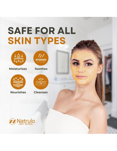 Mascarilla Facial de Miel y Avena Natrulo 85g - Hidratante y Calmante
