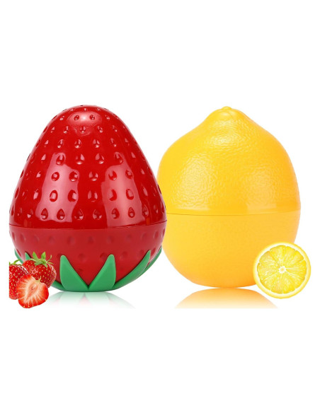 Set de 2 Cremas de Manos Hidratantes Minfei - Fresa y Limón Set de 2 Cremas de Manos Hidratantes Minfei - Fresa y Limón